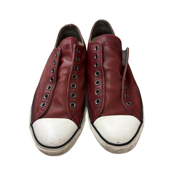 Converse John Varvatos Leather Sneakers Distressed Unisex Size M10.5 W12.5 main image 6